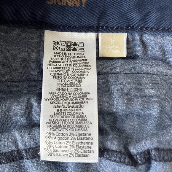 Michael Kors Skinny Jeans - blue colour with stretch - zippered pockets - Picture 9 of 9